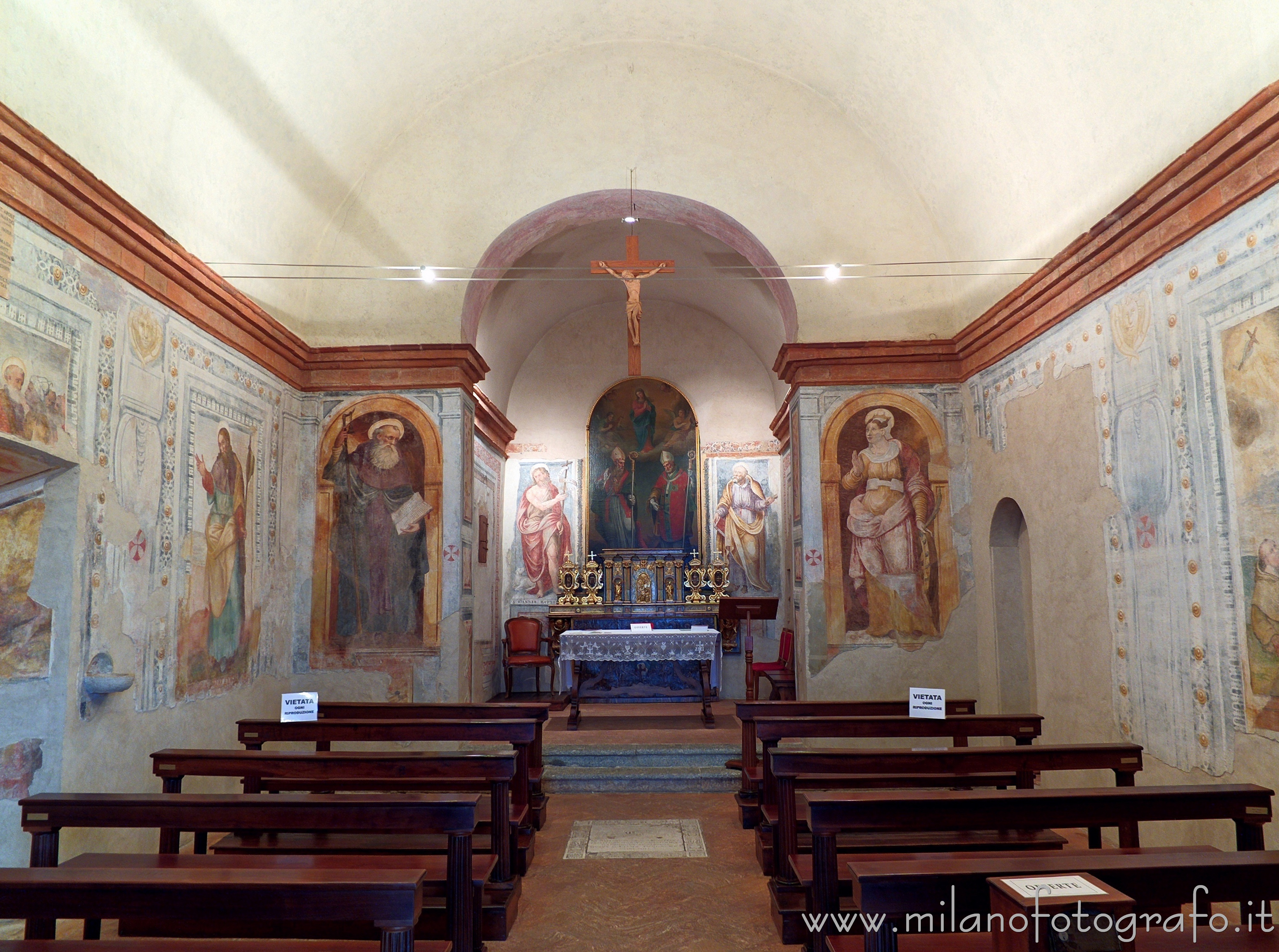 Montevecchia (Lecco, Italy) - Interior of the Church of San Bernardo